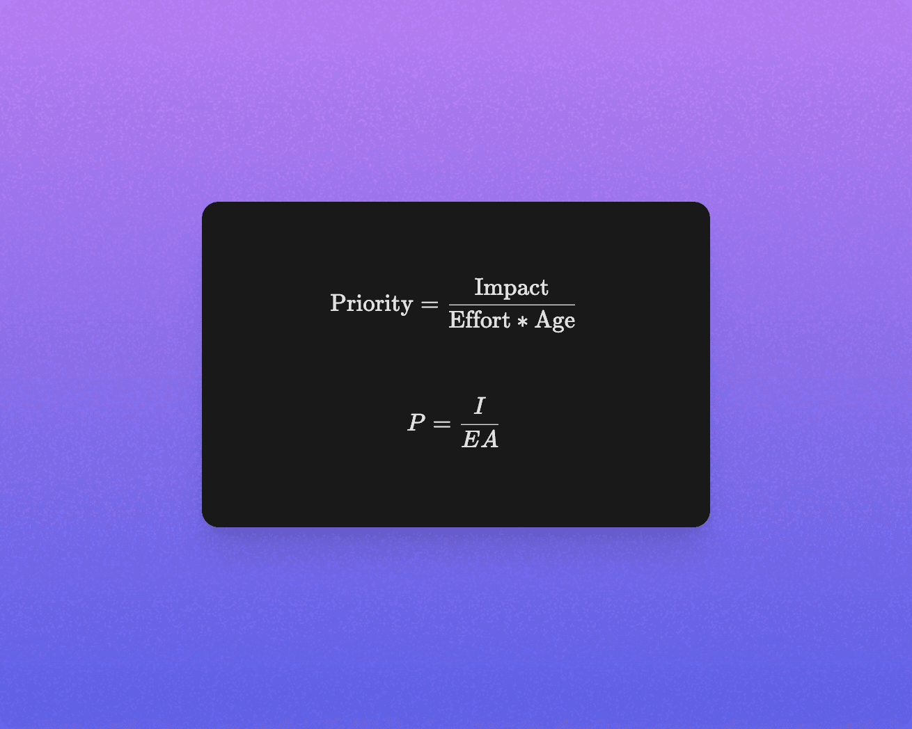 Priority is higher if more users are affected or the ticket has been sitting around. Priority is lower if more effort is required.